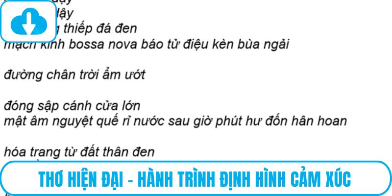 Thơ hiện đại